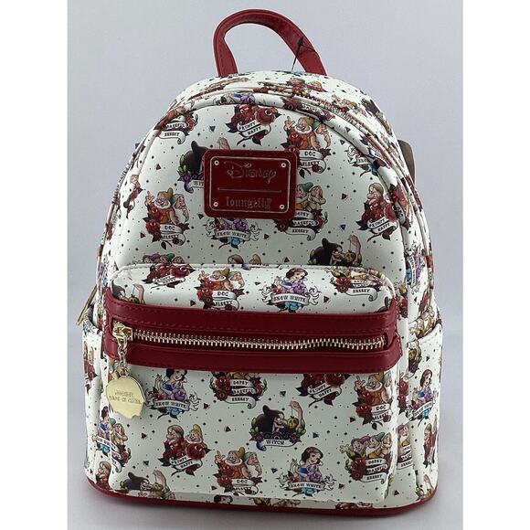 Loungefly Handbags - Loungefly Disney Snow White and The 7 Dwarfs Tattoo Exclusive Mini Backpack NWT